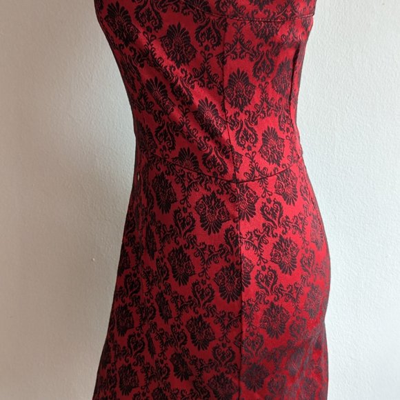 Urban Girl Red Tapestry Mini Dress - Picture 4 of 5